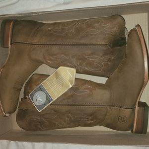 Women western boot size 10 Reywelt boots brown suede leather